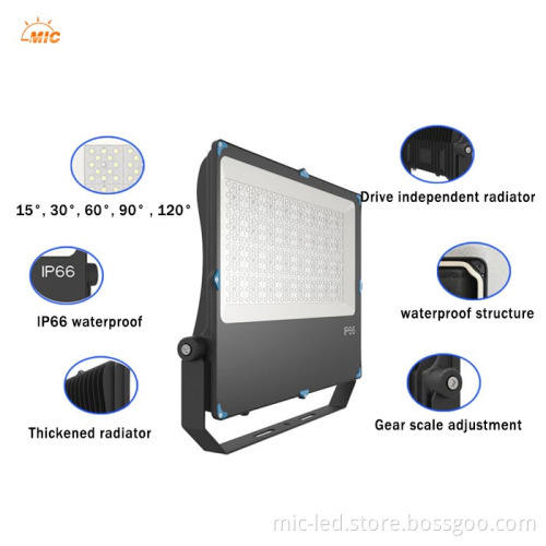 5 Years Warranty IP66 LED Flood Light - Outdoor 100W 150W 300W High Lumen Stadium Light